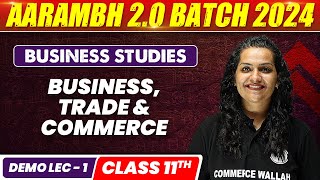 Business Trade amp Commerce  Business Studies Class 11th  Commerce Wallah by PW [upl. by Casper912]