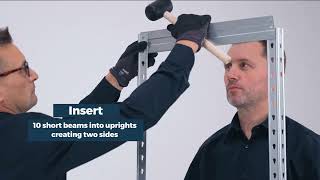 GALVANISED STEEL RIVET SHELVING UNIT  Screwfix [upl. by Bluefarb]