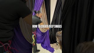 How To Create A Stunning Backdrop Swag Look  Backdrop Techniques [upl. by Natelson771]