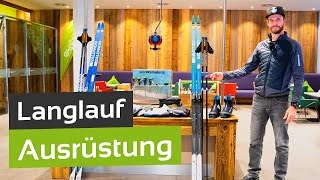 Langlauf Die richtige Ausrüstung für Klassisch und Skating [upl. by Yessak551]