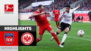 Frankfurt Benefit From Curious Goal  Heidenheim  Eintracht Frankfurt  Highlights MD 24 Buli 2324 [upl. by Anirtak]