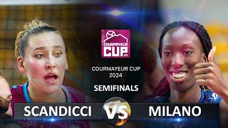 Semifinals of Courmayeur Cup 2024  Savino Del Bene Scandicci vs Vero Volley Milano [upl. by Alamaj]