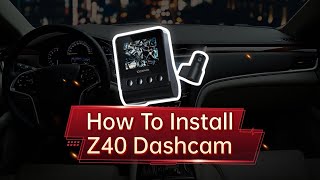 Dashcam installation Tips  How to Install DDPAI Z40 Front and Rear Dashcam [upl. by Ellmyer334]