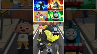 Tv Woman VS Crazy Frog VS Cocomelon VS Thomas The Train shorts  Who Can Win [upl. by Frankel]