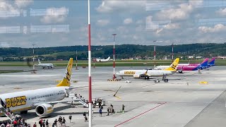 Planespotting at Kraków Airport Poland [upl. by Anayit]