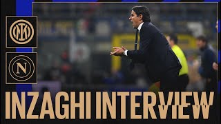 LINTERVISTA DI SIMONE INZAGHI  INTER 11 NAPOLI 🎙️⚫🔵 [upl. by Neall]