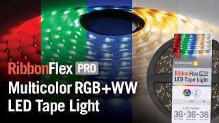 Multicolor  Tunable White RGBWW LED Strip Light product and usage video [upl. by Stephania312]