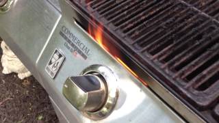 Flame Coming Out The Front Of My Grill  5292013 [upl. by Ecirtaeb]