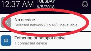 How To Fix No Service Selected Network Jio 4g Unavailable [upl. by Levi]