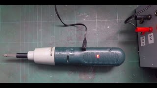 Battery conversion of Black amp Decker Cordless Screwdriver [upl. by Eicirtap700]