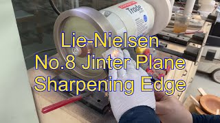 LieNielsen No8 Jointer Plane Sharpening Edge [upl. by Adnorahc]