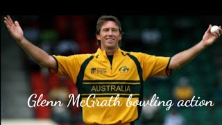 Glenn McGrath bowling action [upl. by Arenat305]