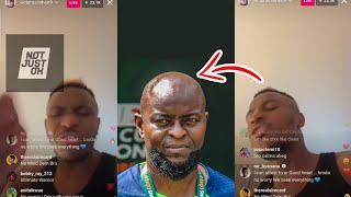 Victor Osinhem blast and insult Finidi George on His IG Live  MUST WATCH [upl. by Ballman]