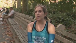 Woman with incurable disease set to run NYC Marathon [upl. by Eseerehs]