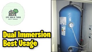 How to use Electric Dual Immersion hot water tank [upl. by Jehu]