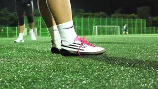 ADIDAS F50 ADIZERO TRX HG WhtBlkPink Review II [upl. by Lada]