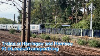 Trains at Harringay and Hornsey [upl. by Suiramaj492]