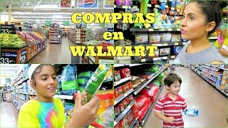 Compras en Walmart para la Cena   Junio 14 2016 ♡IsabelVlogs♡ [upl. by Krystin292]