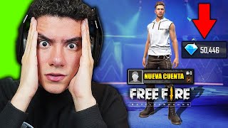 ME CREE UNA NUEVA CUENTA EN FREE FIRE Y RECARGUE 50 MIL DIAMANTES PARA CHETARLA epico  TheDonato [upl. by Miett]