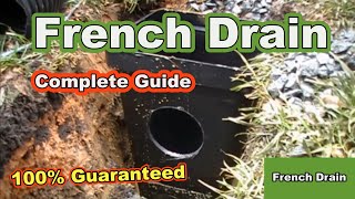 How to Install a French Drain  The Secret is [upl. by Nevai]