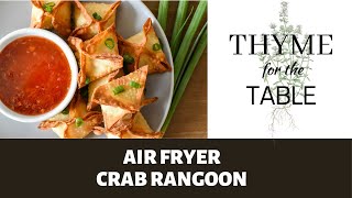 Easy Air Fryer Crab Rangoon  In the Ninja Foodi Grill XL  Crispier than the deep fried version [upl. by Elnora539]