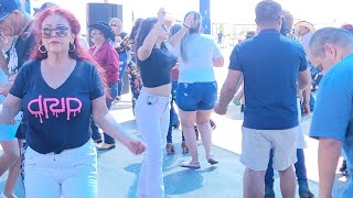 la mini mini cumbia  baile en las pantallas de Glendale  AZ  grupo musicalisimo Durango [upl. by Jeu]