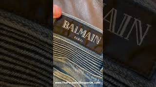 Balmain Paris Jeans Size 30 Made in Italy wwwThePersonalShopperUKcom [upl. by Lemrahc]