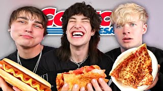 Trying Costco Food with Sam and Colby [upl. by Bayless]