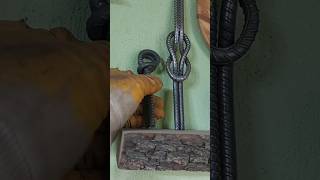 Industrial steel knot from rebar insane awesome steel welding art [upl. by Odelinda]