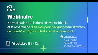 Normalisation sur la durée de vie résiduelle et la réparabilité [upl. by Renate]