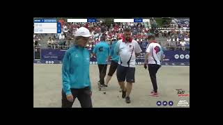 FINAL FRENCH PETANQUE MIXED TRIPLET CHAMPIONSHIP 2024 RHONE 69 vs OCCITANIE 032 [upl. by Atteloj]