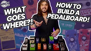 How To Build A Guitar Pedalboard  A Beginners Guide To What Goes Where [upl. by Ariaek253]