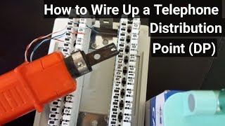 How to wire up an intercom phone system distribution point DP [upl. by Ancier]