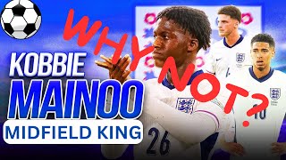 Kobbie Mainoo The Midfield King for England  Why Not [upl. by Terryl]