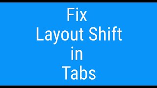 A trick to address layout shift in Tabs  JSer  learning React [upl. by Ray]