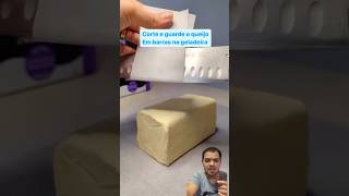 Forma correta de cortar e armazenar queijo truquesrevelados dicas truques diy truquesedicas [upl. by Ecerahs]