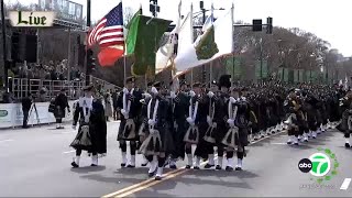 🍀Happening Now🍀 St Patricks Day parade steps off in downtown Chicago [upl. by Sokram]