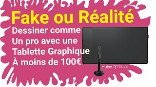 Tablette graphique moins chère Huion Inspiroy Q11k🖊📱🖥🖌 [upl. by Clea]