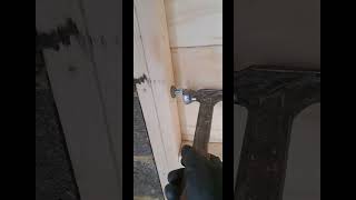 Securing wall roofconstruction workbench diy funnyconstructioncarpentary carpentrydoorframe [upl. by Hiller]