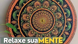 Pintando a Mandala do PODER PESSOAL para RELAXAR a mente [upl. by Zile]