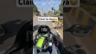 Wait for End🤣🗿 whitedevilrider comedy fun funny comedy shorts shortsvideo motovlog [upl. by Zobias]