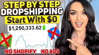 How to Start Dropshipping With 0 WITHOUT RUNNING ADS  STEP BY STEP FREE COURSE 2024 [upl. by Nannie]