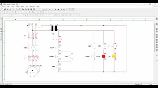 Schéma de câblage d’un moteur électrique avec appareillages de protection et simulation CADeSIMU [upl. by Yorker878]