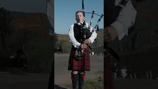 Bagpiping Hero Scottish bagpipes music to spread joy shorts scotland bagpipes edinburgh [upl. by Absa]