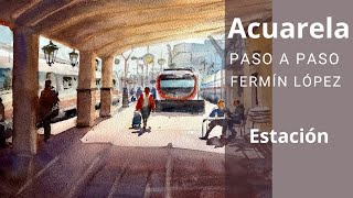 Acuarela Paso a Paso Fermín López [upl. by Acnaiv]