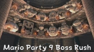 Mario Party 9  Boss Rush Mode all boss battles [upl. by Asilaj]