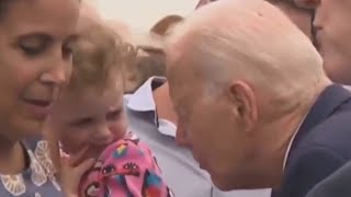 Joe Biden was ‘literally nibbling a baby’ who looked ‘traumatised’ [upl. by Ahsiekram]