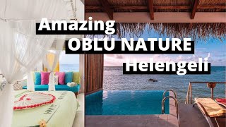 Resort review  OBLU Nature Helengeli  Maldives all inclusive resort  Water villa resort [upl. by Powe]