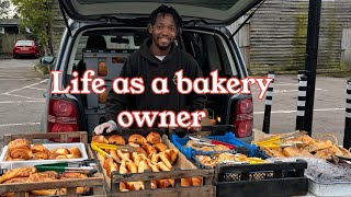 Life as a bakery 34yr old bakery owner who works solo prep bake and sell bakerylife [upl. by Enomyar762]