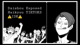 Haikyuu Tiktoks exposed  Rushed  very late  Introdescription [upl. by Lieberman485]